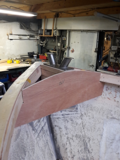 voorbereiding voor boegversteviging