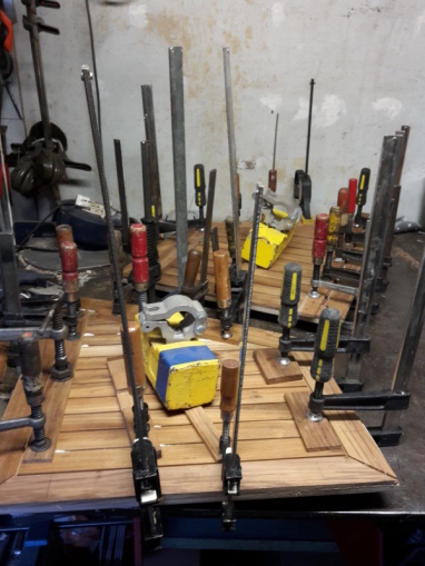 altijd weer houtklemmen te kort!