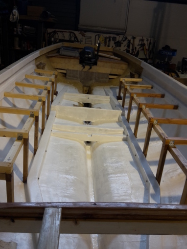 Frame banken gemonteerd