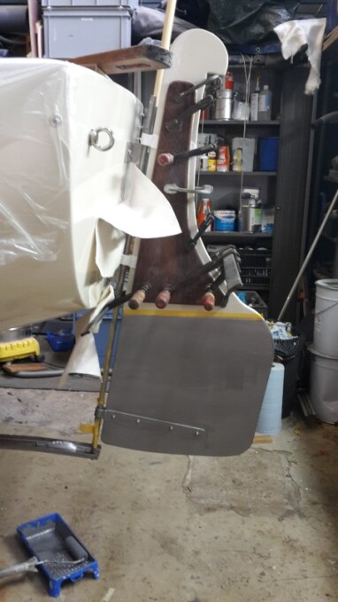 Roer mooi gemaakt met een extra stukje hout.